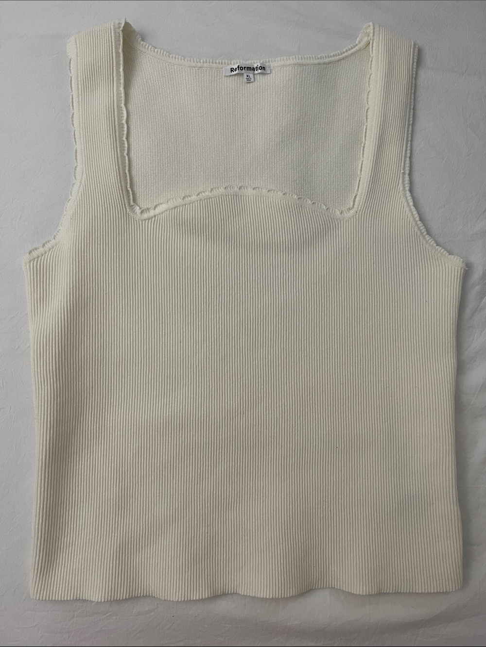 Reformation Nalini Cotton Sweater Tank